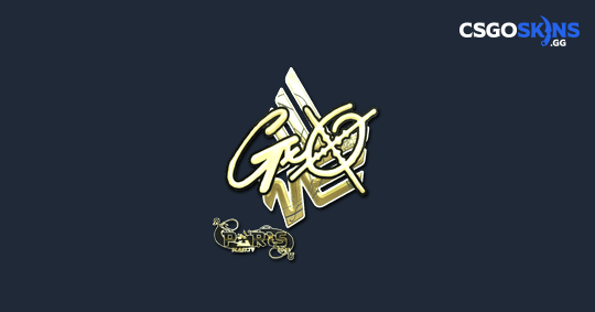 Sticker Gxx Gold Paris 2023 CSGOSKINS GG