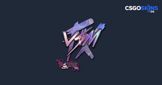 Sticker V M Holo Paris 2023 CSGOSKINS GG