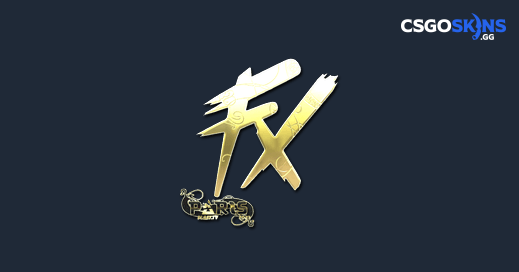 Sticker Fluxo Gold Paris Csgoskins Gg