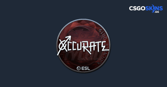 Sticker Xccurate Foil Katowice 2019 CSGOSKINS GG