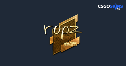 Sticker Ropz Gold Boston Csgoskins Gg