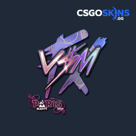 Sticker V M Holo Paris 2023 CSGOSKINS GG