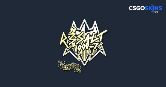 Sticker R3salt Gold Paris 2023 CSGOSKINS GG