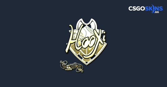 Sticker Hooxi Gold Paris Csgoskins Gg