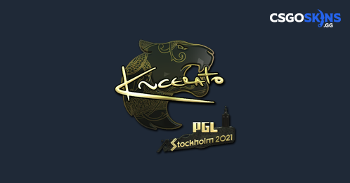 Sticker KSCERATO Gold Stockholm 2021 CSGOSKINS GG