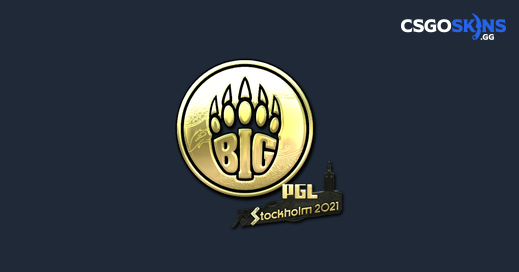 Sticker BIG Gold Stockholm 2021 CSGOSKINS GG