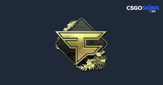 Sticker FaZe Clan Gold Rio 2022 CSGOSKINS GG