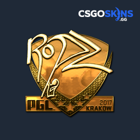 Sticker Ropz Gold Krakow Csgoskins Gg