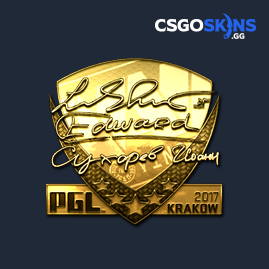 Sticker Edward Gold Krakow 2017 CSGOSKINS GG