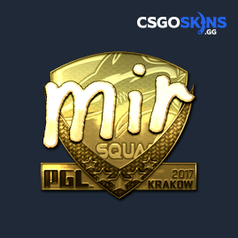 Sticker Mir Gold Krakow 2017 CSGOSKINS GG