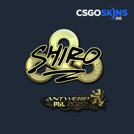 Sticker Sh1ro Gold Antwerp 2022 CSGOSKINS GG