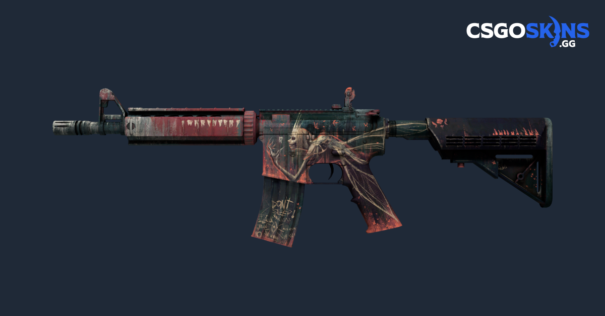 instaling M4A4 Spider Lily cs go skin