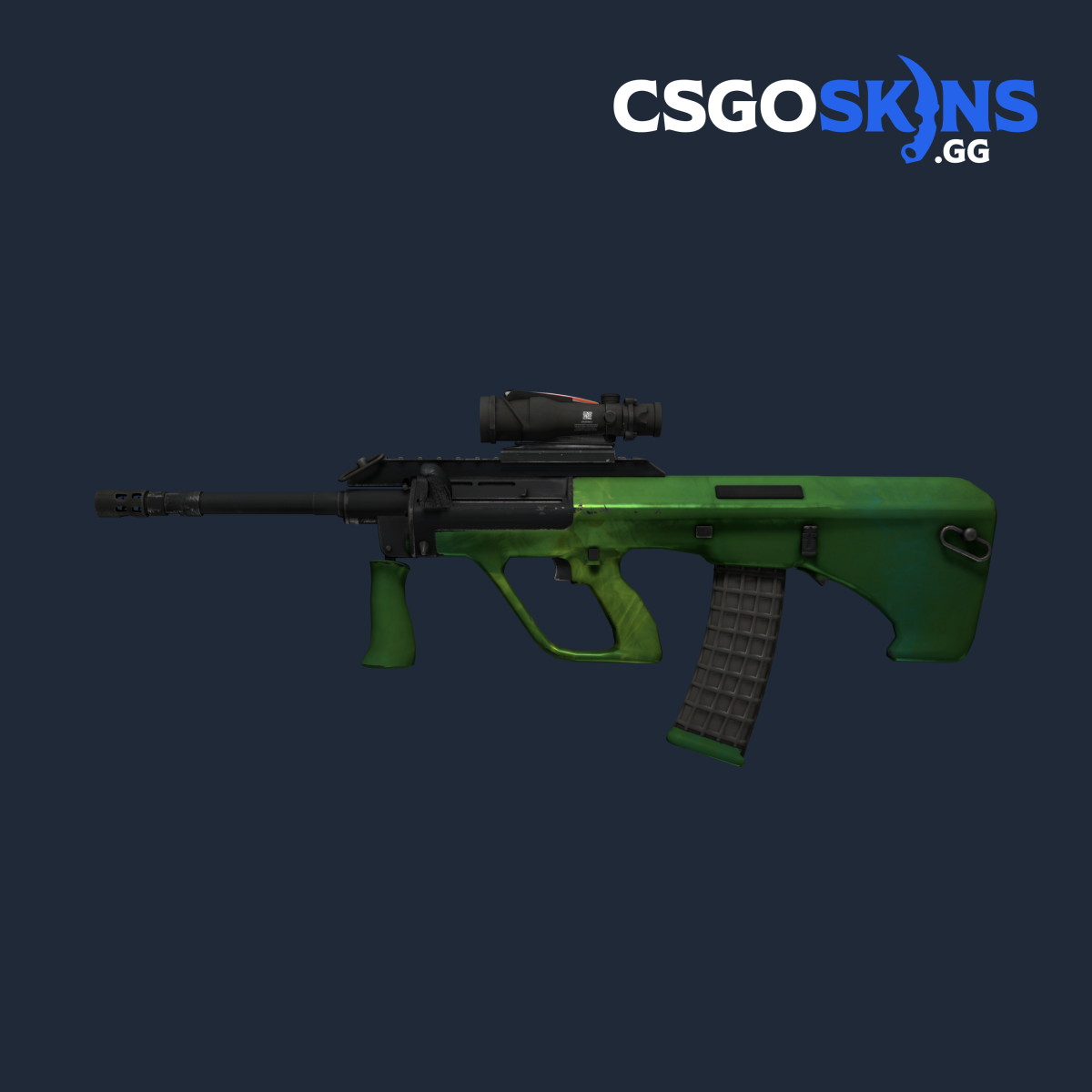 AUG Carved Jade CSGOSKINS.GG