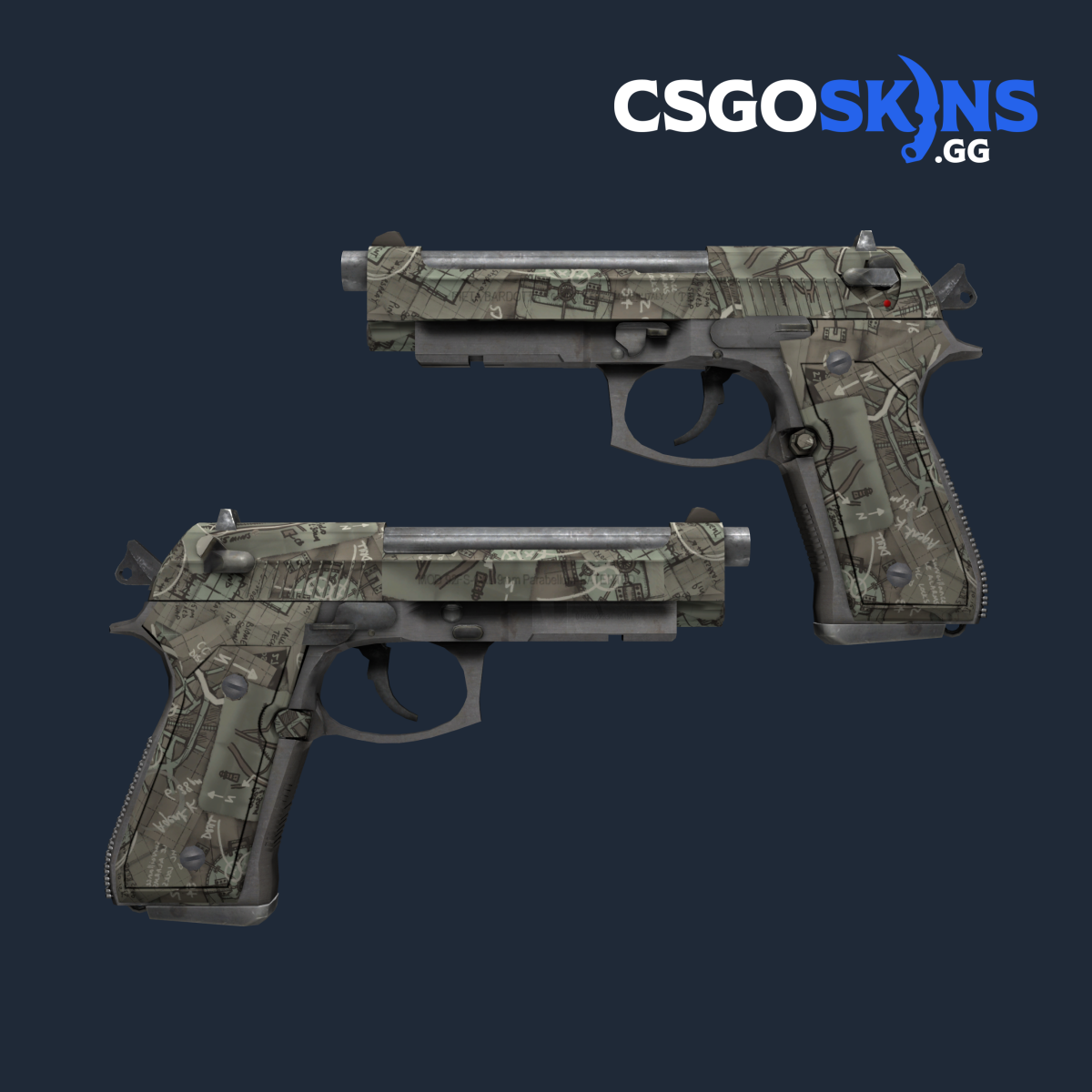 Dual Berettas Stained cs go skin downloading