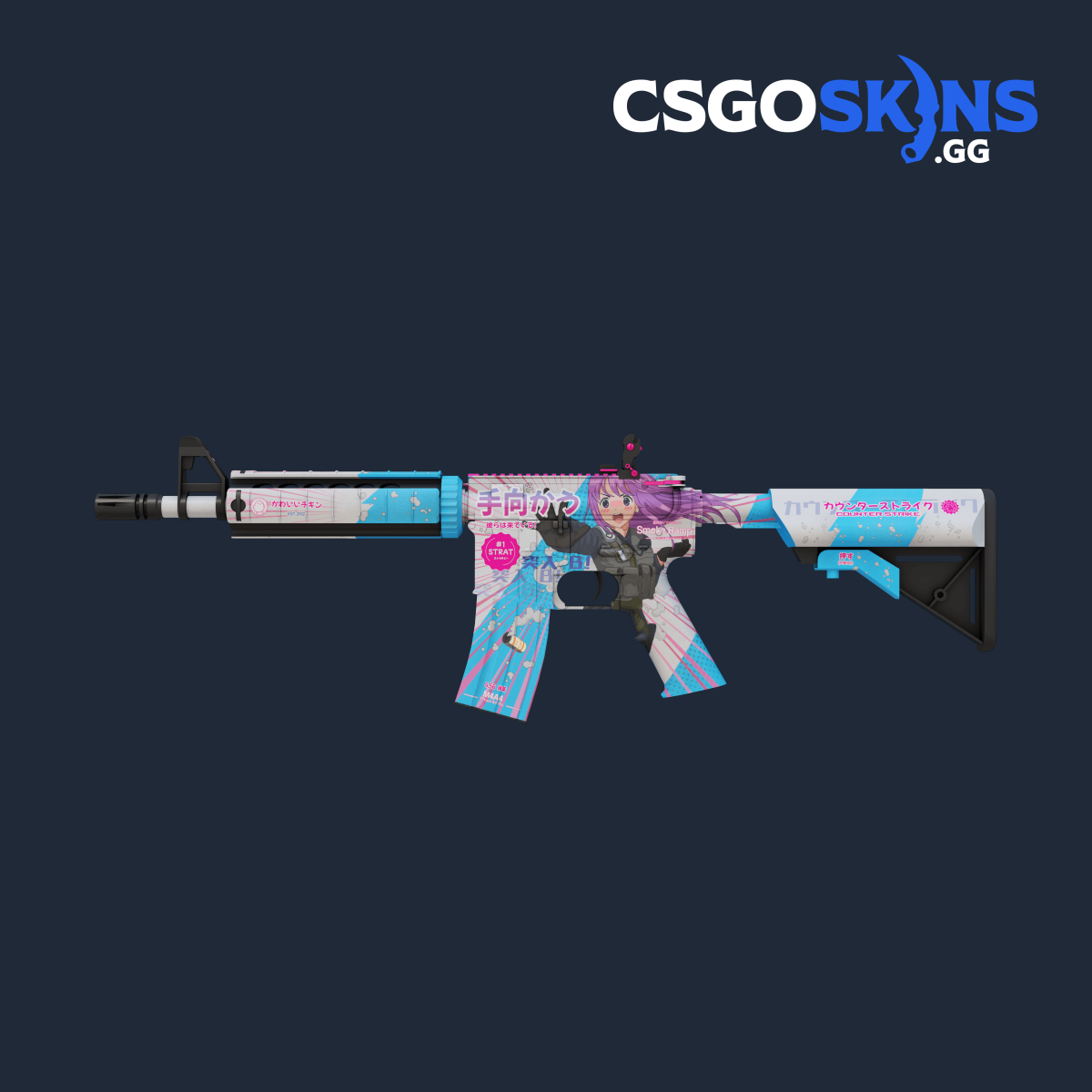 M4A4 | Temukau - CSGOSKINS.GG