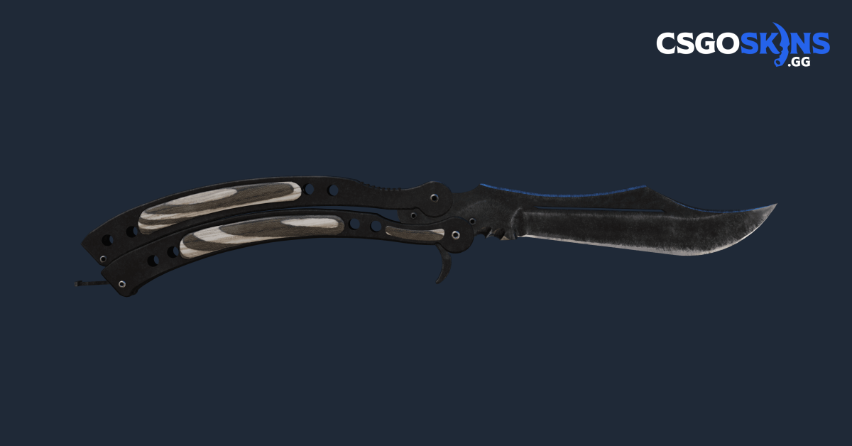 Butterfly Knife | Black Laminate - CSGOSKINS.GG