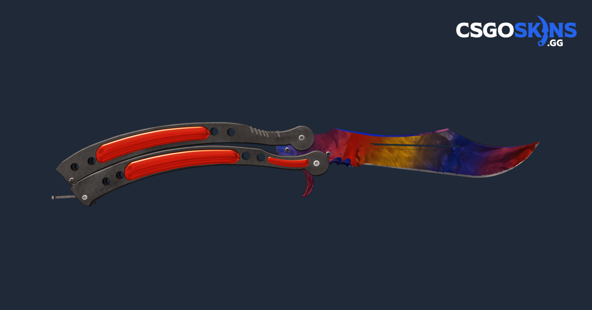 Butterfly Knife | Marble Fade - CSGOSKINS.GG