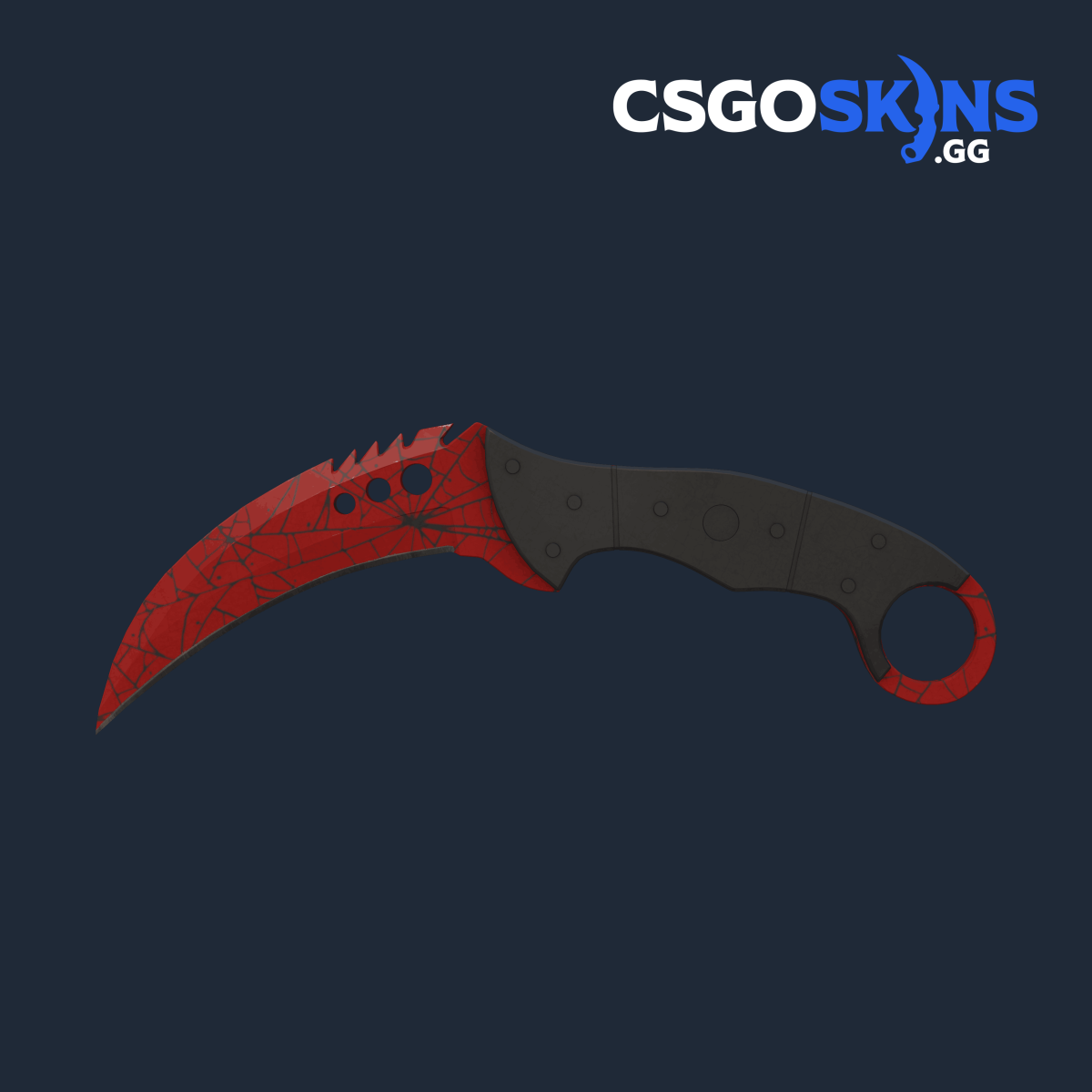 Talon Knife Crimson Web CSGOSKINS.GG