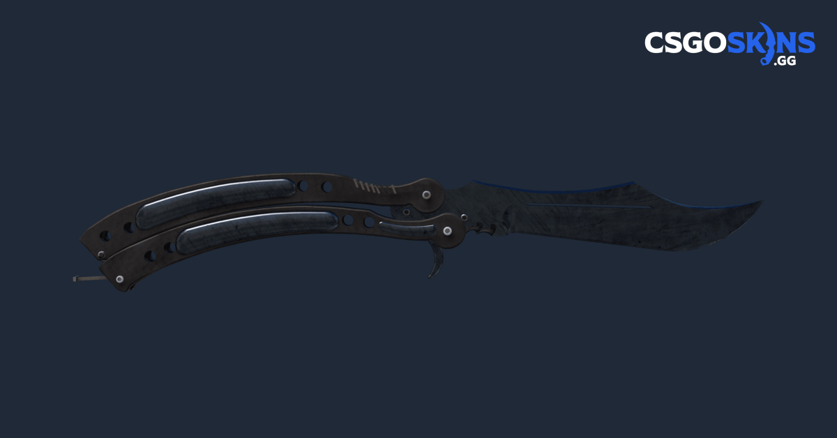その他 CSGO Butterfly Knife | Blue Steel (MW) ☆ Butterfly Knife | Blue Steel - CSGOSKINS.GG
