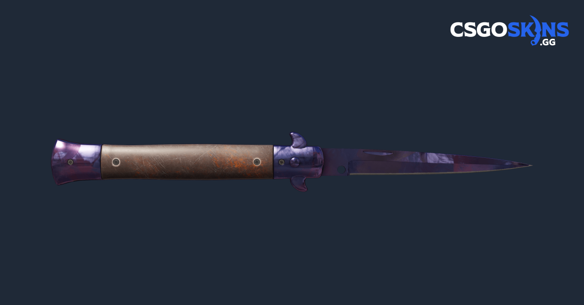 Stiletto Knife | Doppler Black Pearl - CSGOSKINS.GG
