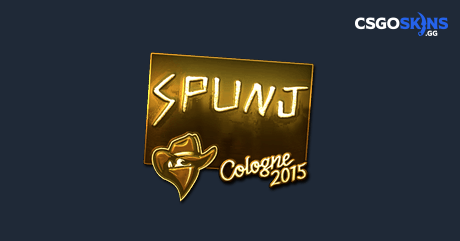 Sticker | SPUNJ (Gold) | Cologne 2015 - CSGOSKINS.GG