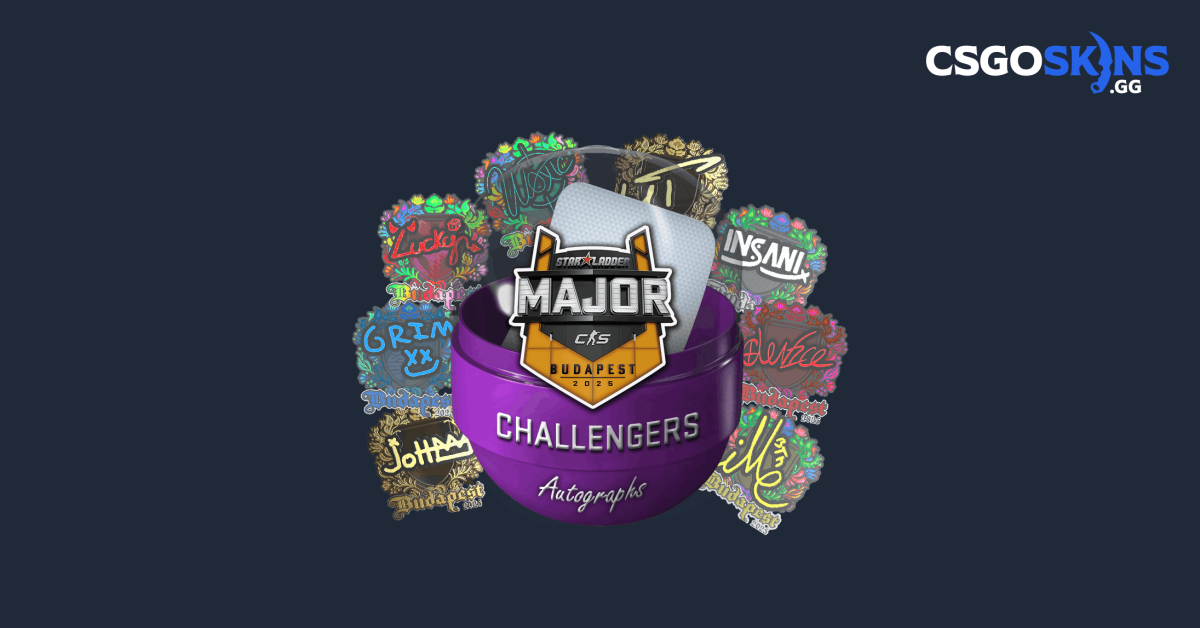 All Budapest 2025 Challengers Autograph Stickers CSGOSKINS GG
