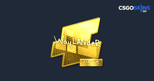Sticker | wayLander (Gold) | Atlanta 2017 - CSGOSKINS.GG