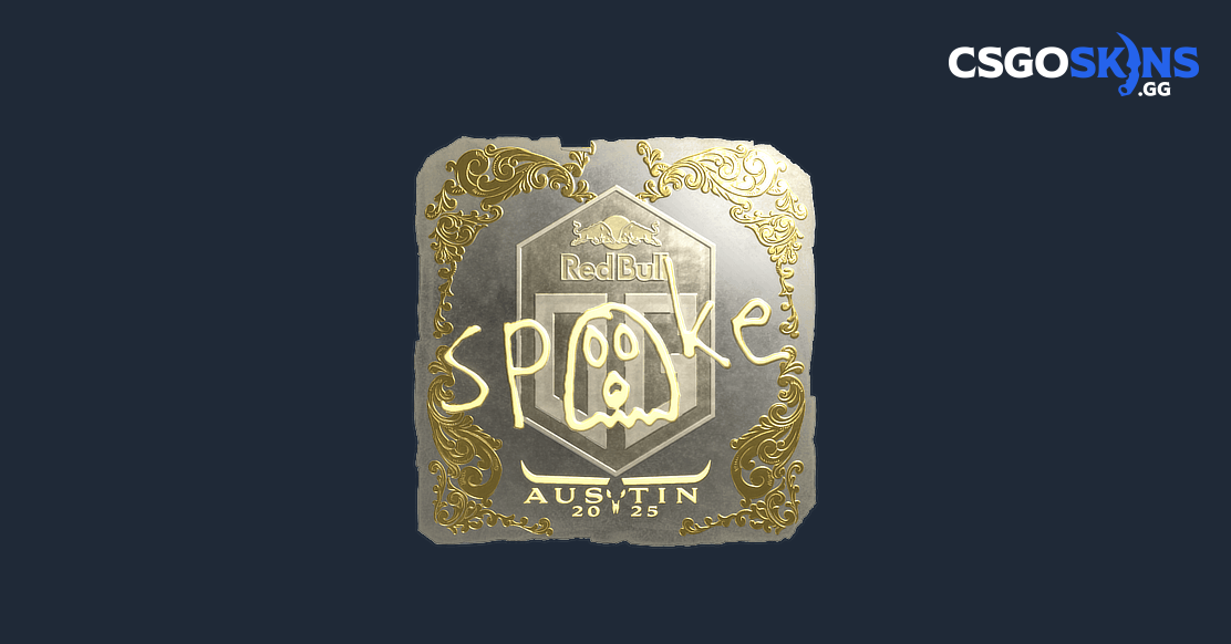 Sticker | spooke (Gold) | Austin 2025 - CSGOSKINS.GG