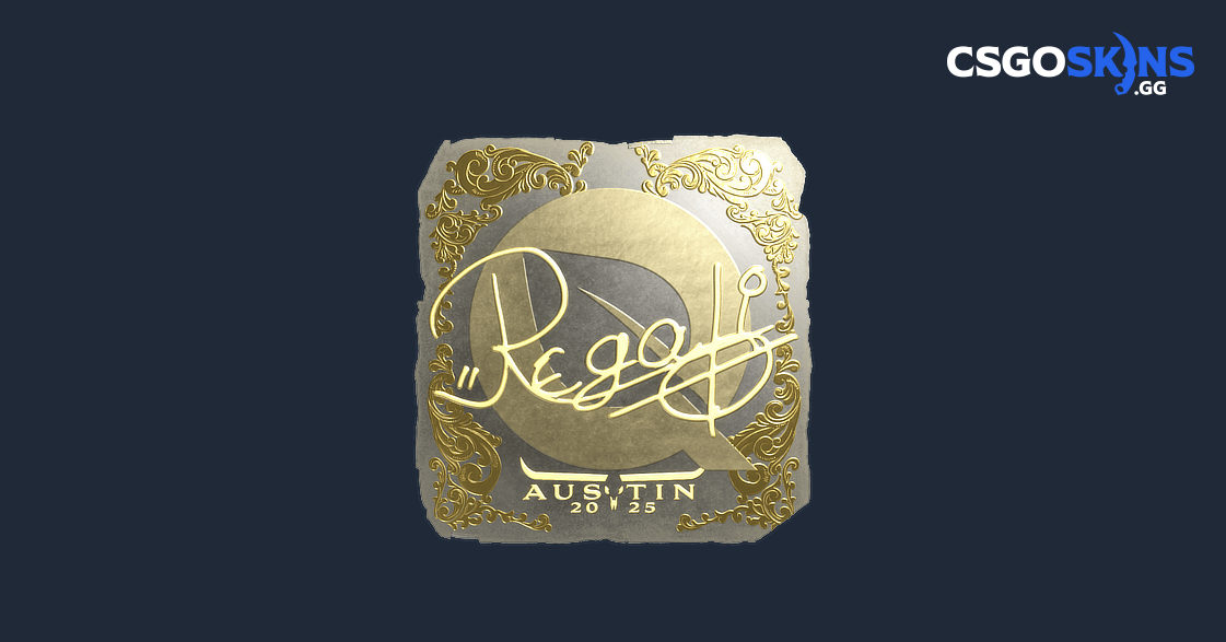 Sticker | regali (Gold) | Austin 2025 - CSGOSKINS.GG