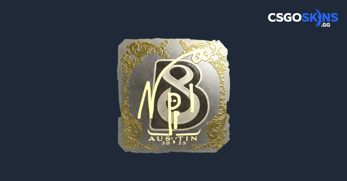 Sticker | npl (Gold) | Austin 2025 - CSGOSKINS.GG