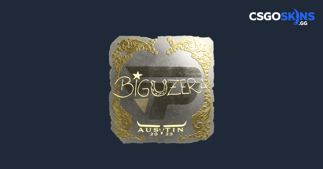 Sticker | biguzera (Gold) | Austin 2025 - CSGOSKINS.GG