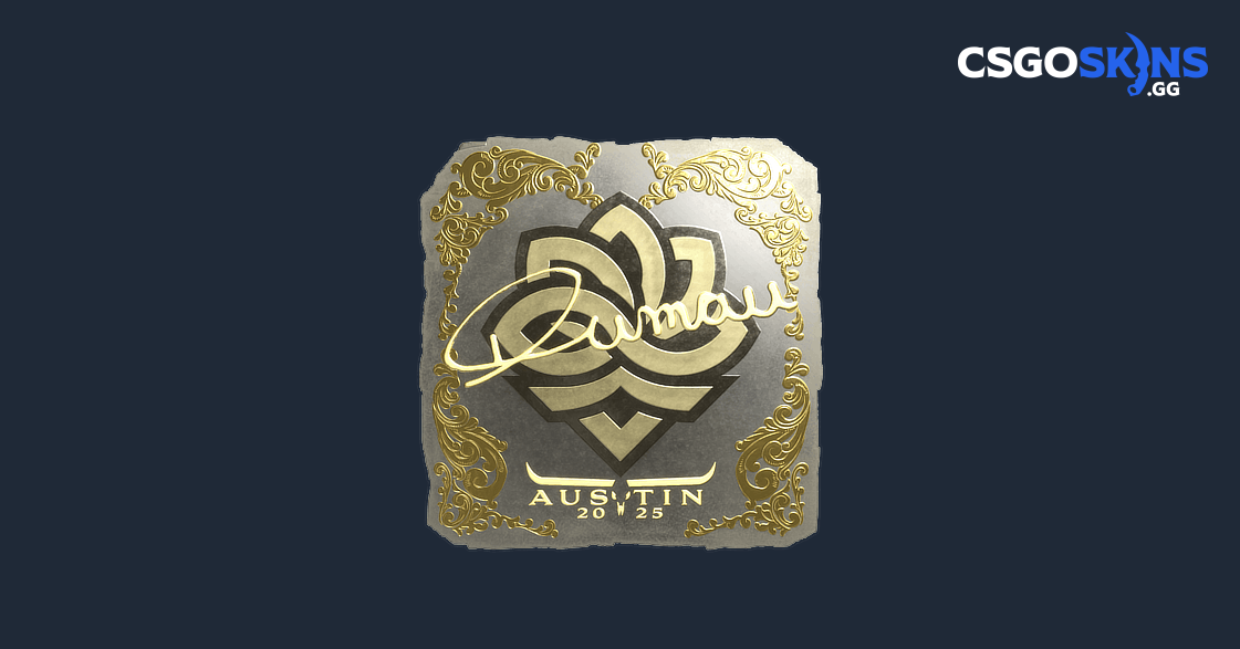 Sticker | dumau (Gold) | Austin 2025 - CSGOSKINS.GG