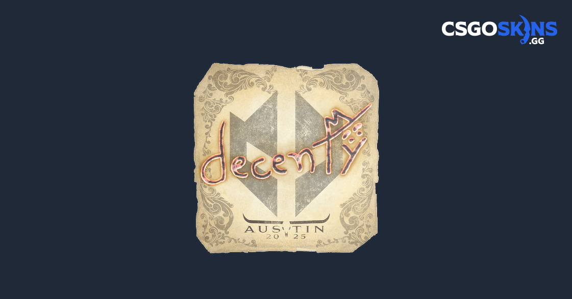 Sticker | decenty | Austin 2025 - CSGOSKINS.GG