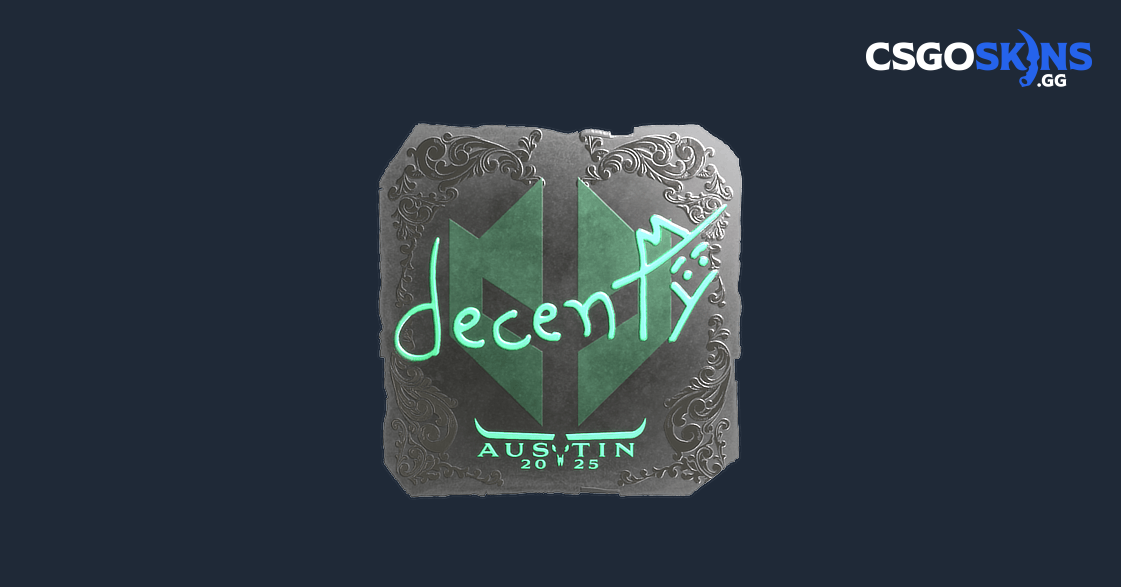 Sticker | decenty (Foil) | Austin 2025 - CSGOSKINS.GG