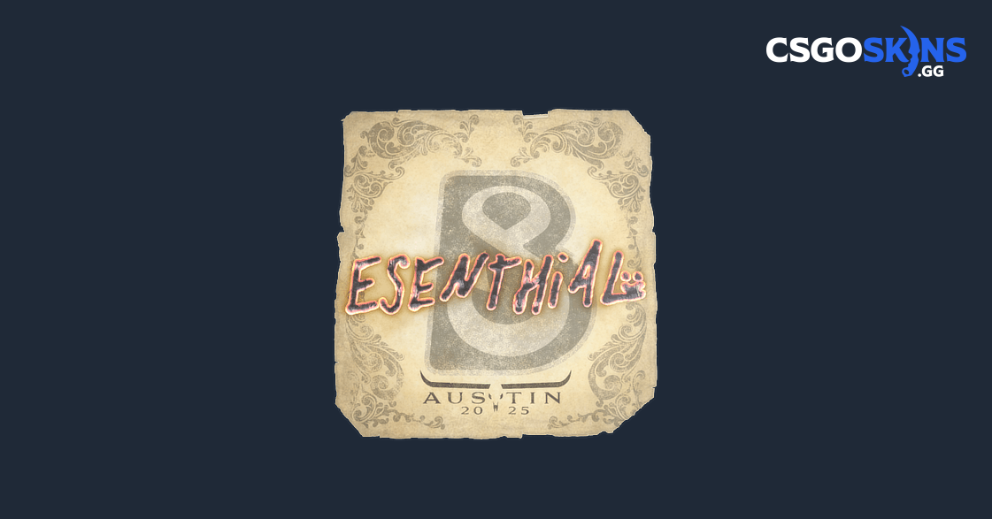 Sticker | esenthial | Austin 2025 - CSGOSKINS.GG
