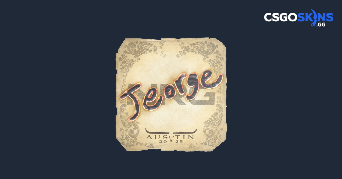 Sticker | jeorge | Austin 2025 - CSGOSKINS.GG