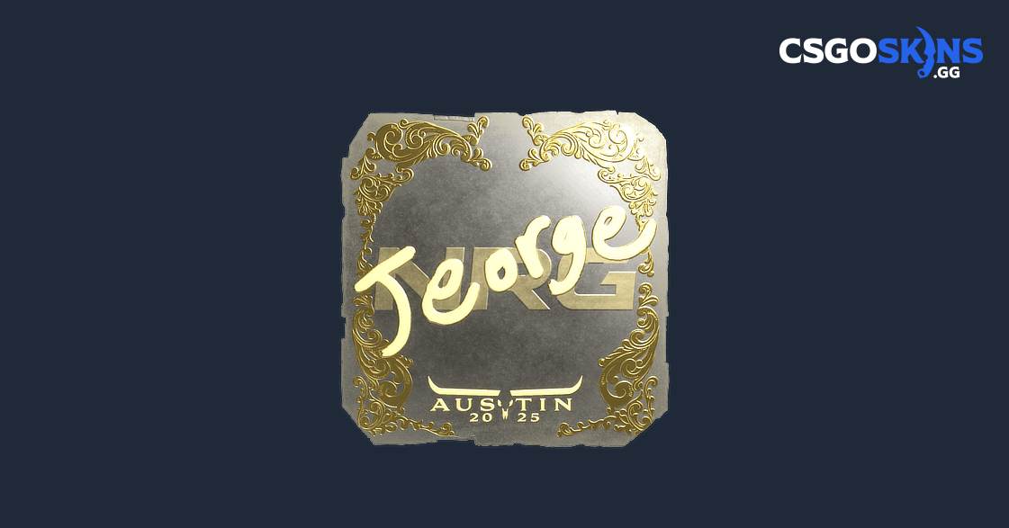 Sticker | jeorge (Gold) | Austin 2025 - CSGOSKINS.GG