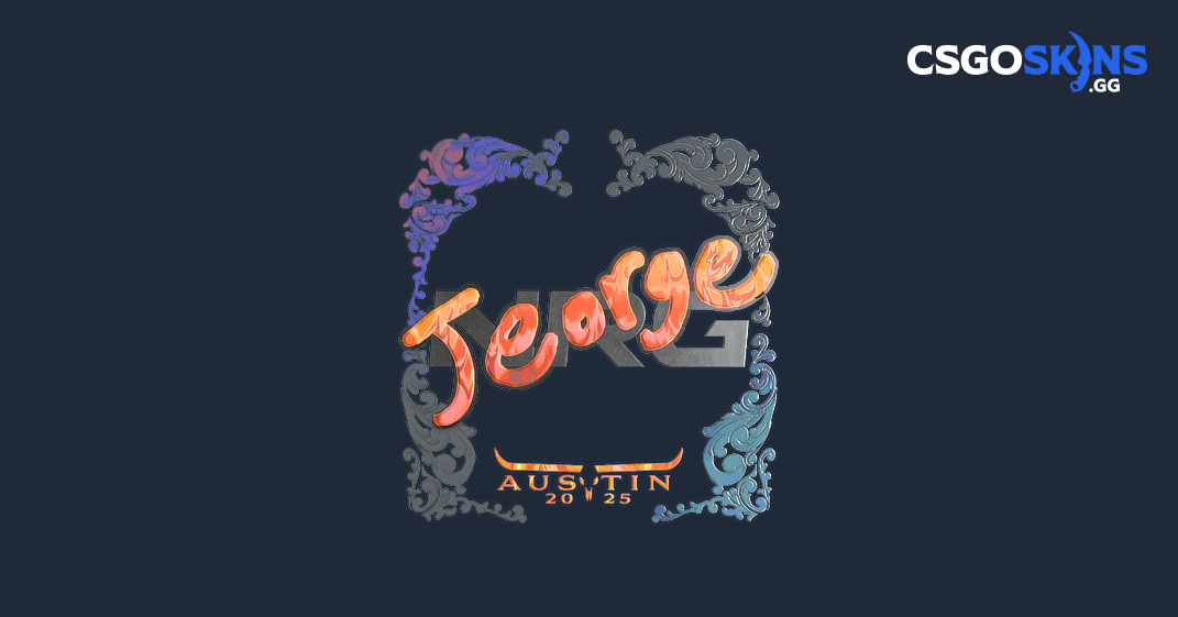 Sticker | jeorge (Holo) | Austin 2025 - CSGOSKINS.GG