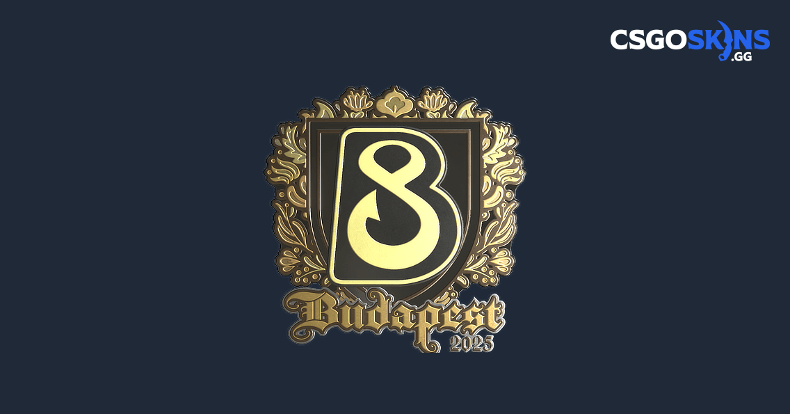 Sticker | B8 (Gold) | Budapest 2025 - CSGOSKINS.GG