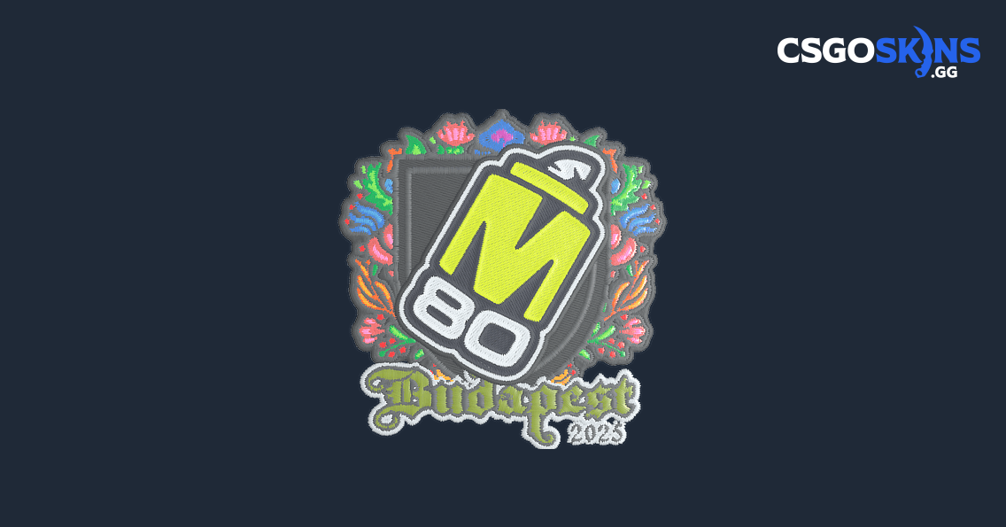 Sticker | M80 (Embroidered) | Budapest 2025 - CSGOSKINS.GG