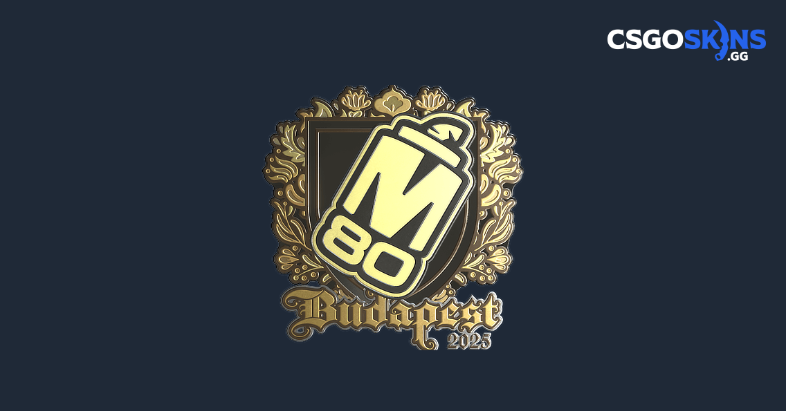 Sticker | M80 (Gold) | Budapest 2025 - CSGOSKINS.GG