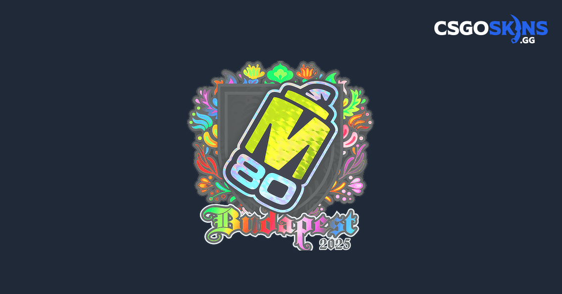 Sticker | M80 (Holo) | Budapest 2025 - CSGOSKINS.GG
