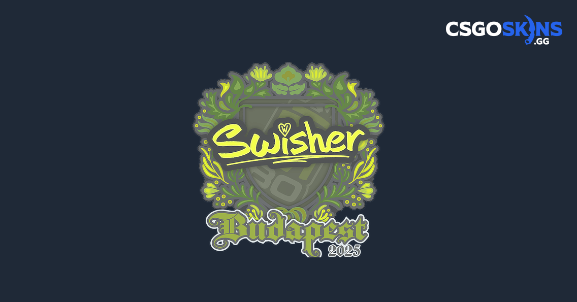Sticker | Swisher | Budapest 2025 - CSGOSKINS.GG