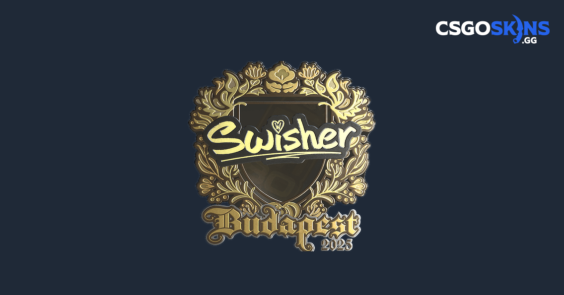 Sticker | Swisher (Gold) | Budapest 2025 - CSGOSKINS.GG