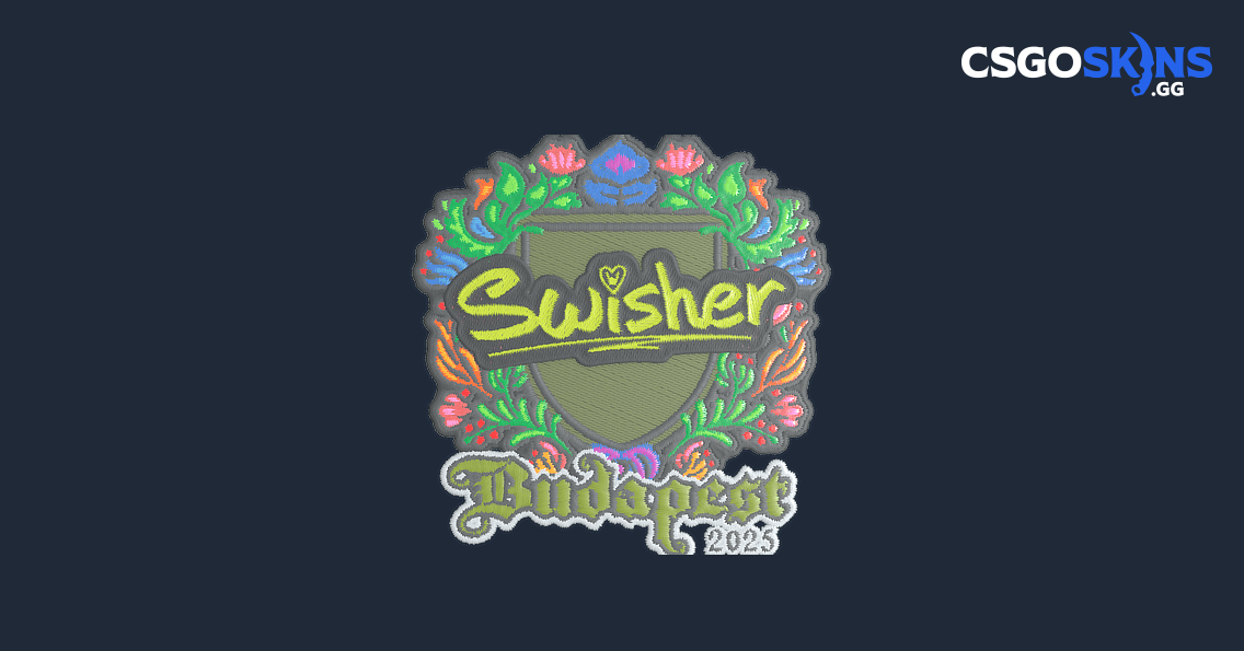Sticker | Swisher (Embroidered) | Budapest 2025 - CSGOSKINS.GG