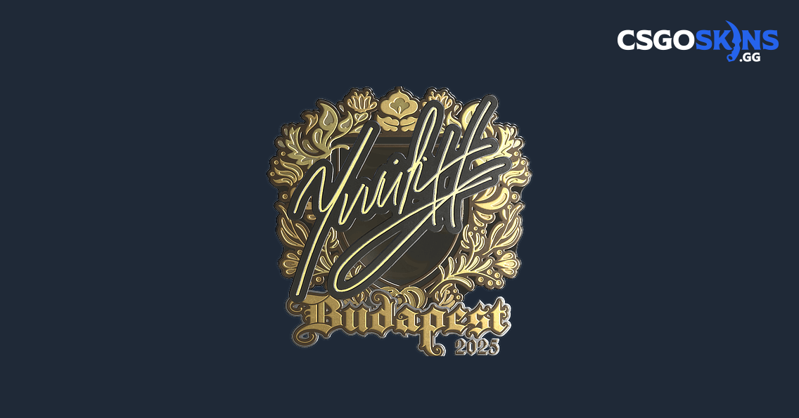 Sticker | yuurih (Gold) | Budapest 2025 - CSGOSKINS.GG