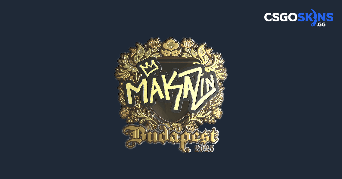 Sticker | Maka (Gold) | Budapest 2025 - CSGOSKINS.GG