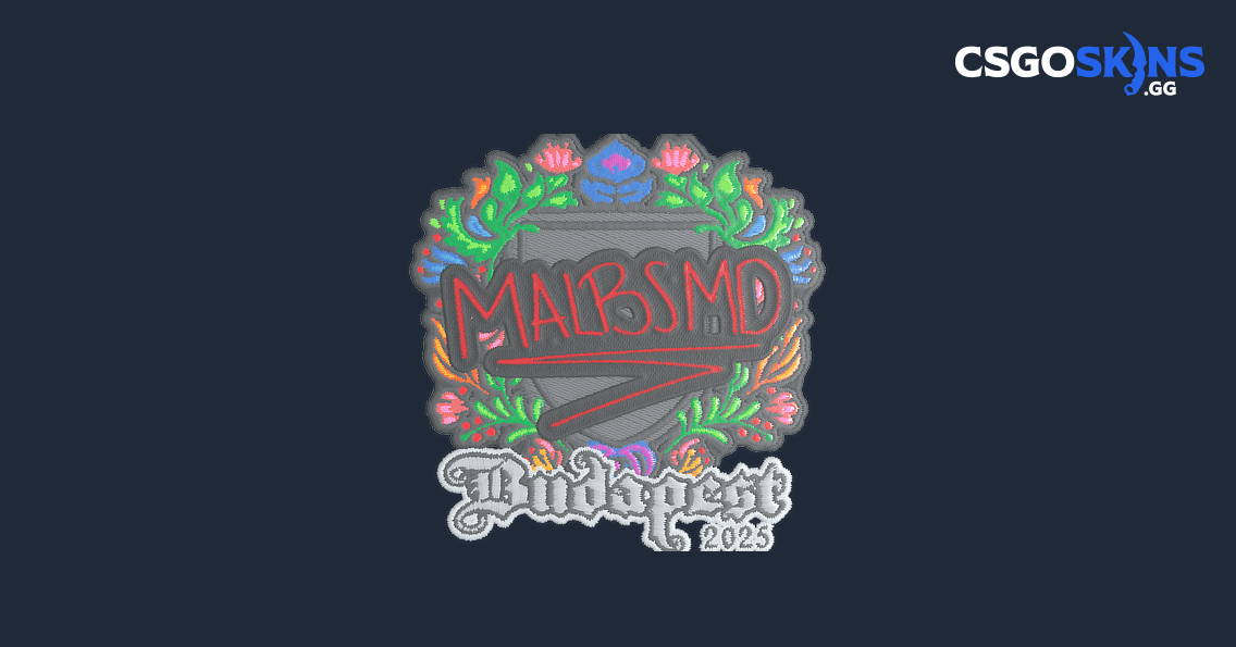 Sticker | malbsMd (Embroidered) | Budapest 2025 - CSGOSKINS.GG