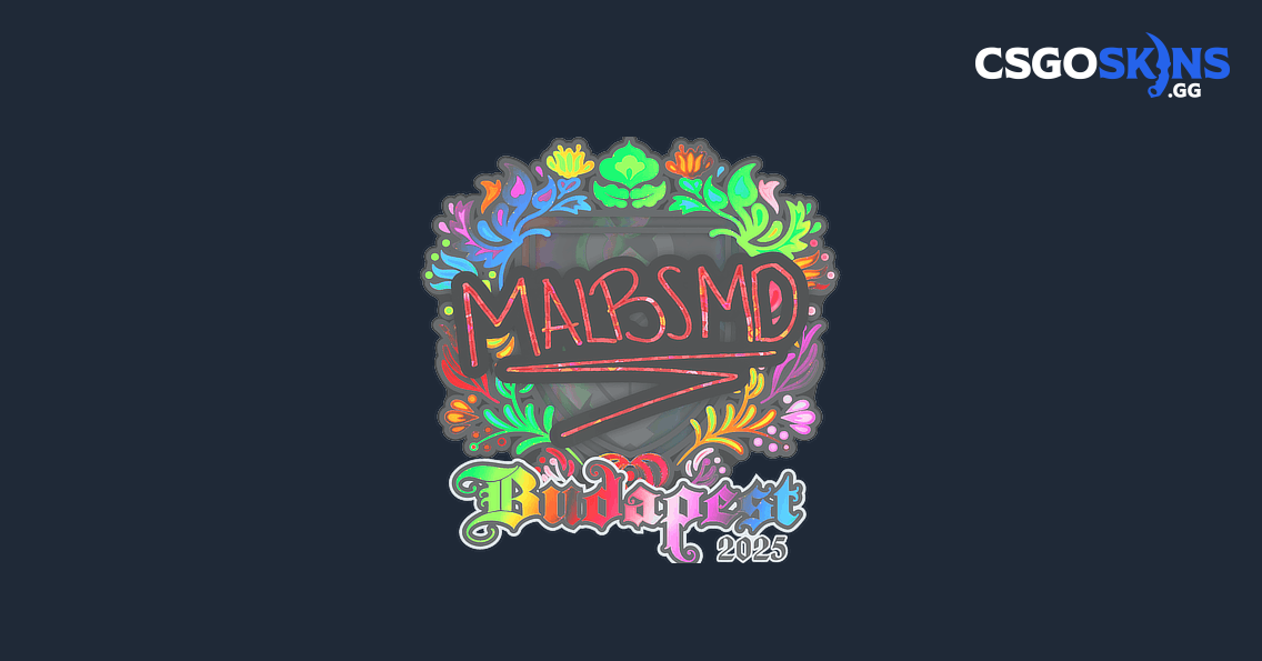 Sticker | malbsMd (Holo) | Budapest 2025 - CSGOSKINS.GG