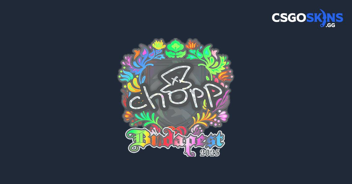 Sticker | chopper (Holo) | Budapest 2025 - CSGOSKINS.GG